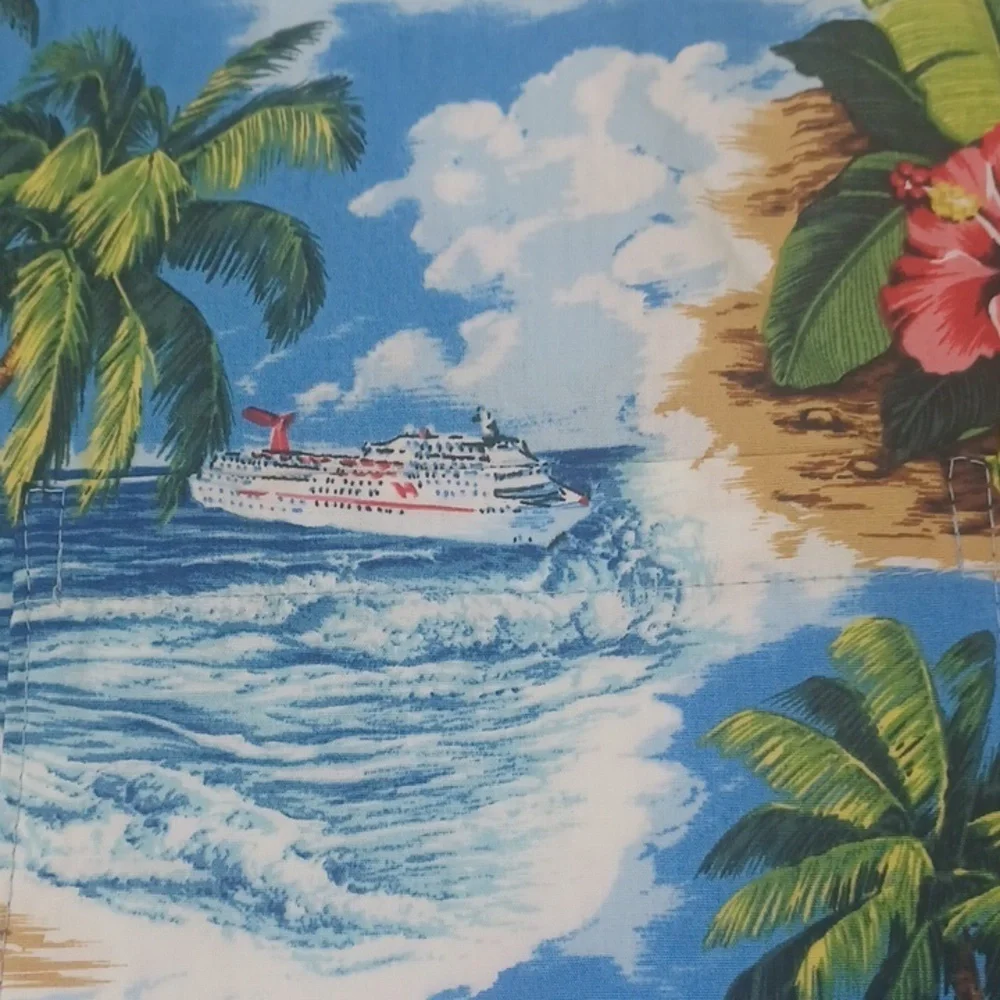 Aloha Republic Hawaiian Short Sleeve Button Down Shirt Made USA SZ XL Vintage - Picture 10 of 10